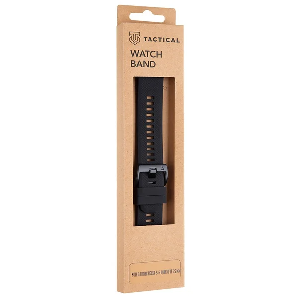 Tactical Silikónový Remienok pre Garmin Fenix 5/6 QuickFit 22mm čierny - Remienky - Obrázok E9UJF00101