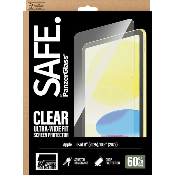 PanzerGlass® SAFE sklo s inštalačným rámčekom Apple iPad 11" (2025)/10.9" (2022)  - Ochranné fólie a sklo - Obrázok E9XL000K01