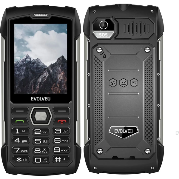 EVOLVEO StrongPhone H1 čierno-strieborný - Mobilné telefóny - Hlavný obrázok