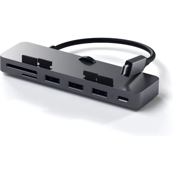 Satechi Aluminum USB-C PRO Hub (3x USB 3.0, MicroSD) vesmírne šedý - USB huby - Hlavný obrázok