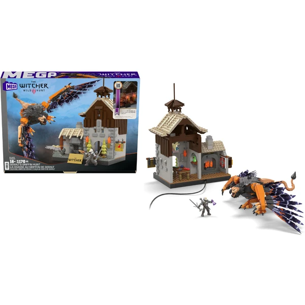 The Witcher 3: Wild Hunt Mega Construx Black Series Construction Set Geralt's Griffin Hunt - Stavebnica - Hlavný obrázok