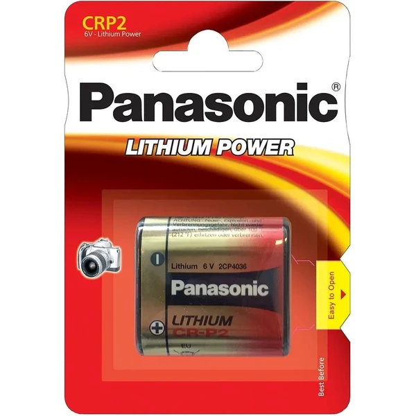 Panasonic CR-P2 lítiová Foto batérie (1ks) - Batérie - Obrázok EB43000701