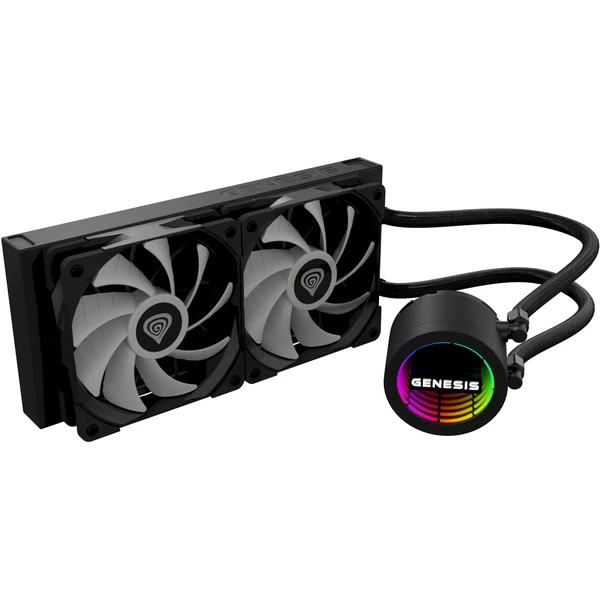 Genesis Hydria 240 ARGB čierny - Chladiče - Obrázok EBGE000K01