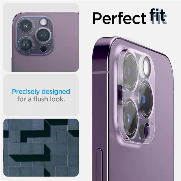 Spigen Glass Optik 2 Pack skla na fotoaparát iPhone 14 Pro/iPhone 14 Pro Max - Ochranné fólie a sklo - Obrázok EBK0000N01