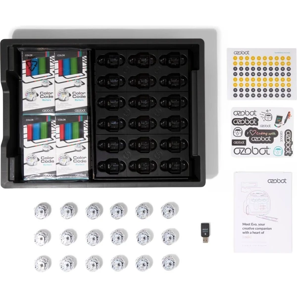 Ozobot Evo školská súprava, 18 ks - Inteligentné hračky - Obrázok EBUH100501