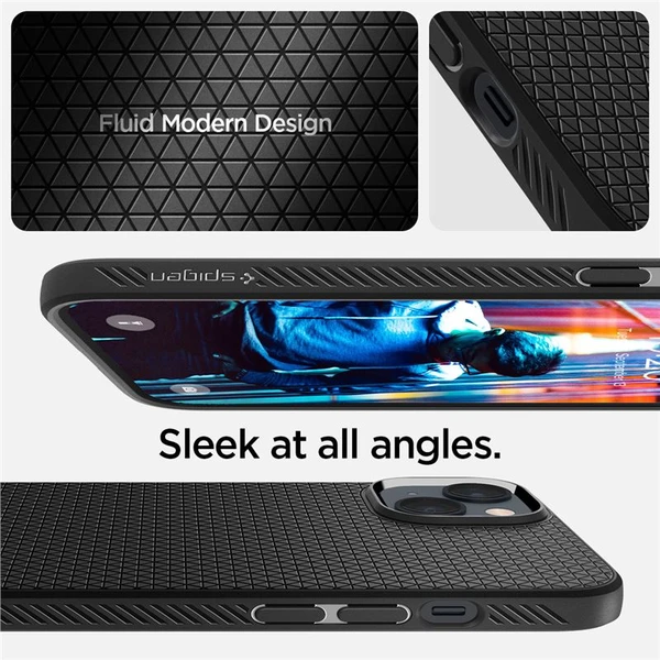 Spigen Liquid Air kryt iPhone 14 čierny - Puzdra - Obrázok EC3H300401
