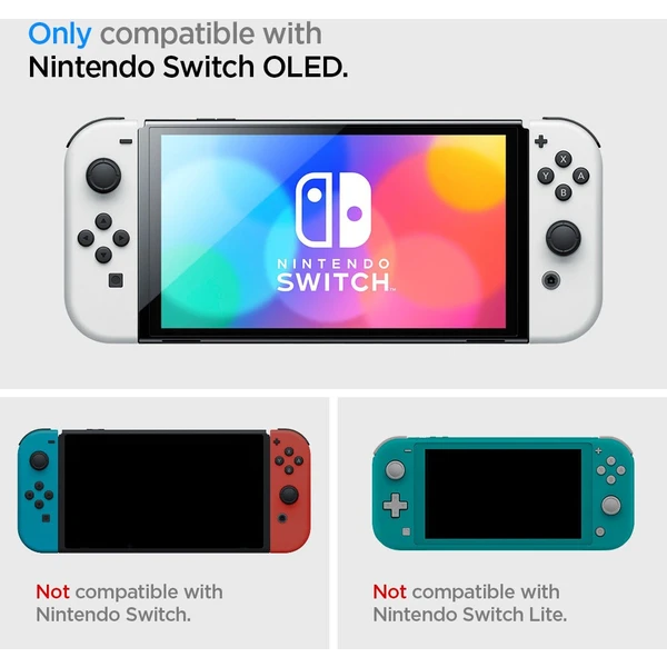 Spigen Thin Fit ochranný kryt pre Nintendo Switch OLED čierny - Puzdra - Obrázok ECK4G00101