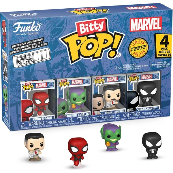 Funko Bitty POP! Marvel: Spider-Man - SpiderMan 4 pack (Šanca na chase) - Funko POP! - Obrázok ECMG000K01