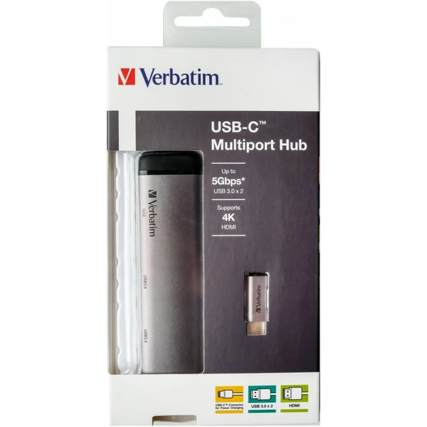 Verbatim USB-C Multiport HUB, - Dokovacie stanice - Obrázok ECOR000301