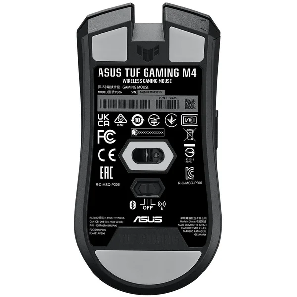ASUS TUF Gaming M4 Wireless čierna - Myši - Obrázok ED4SF00101