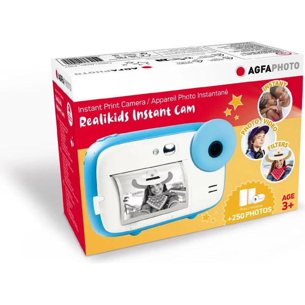 AgfaPhoto Realikids Instant Cam detský fotoaparát modrý - Fotoaparáty - Obrázok EDCL000K01