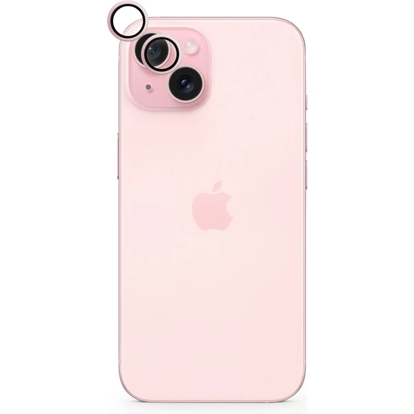 Epico hliníkové ochranné sklo na šošovky fotoaparátu pre iPhone 15/15 Plus ružová - Ochranné fólie a sklo - Obrázok EE00000K01