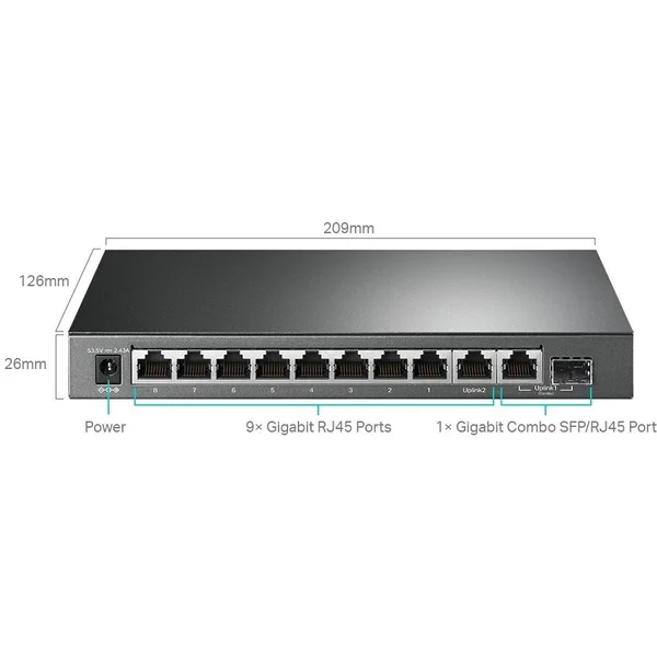 TP-LINK TL-SG1210MPE switch - Switche - Obrázok EFRJF00101