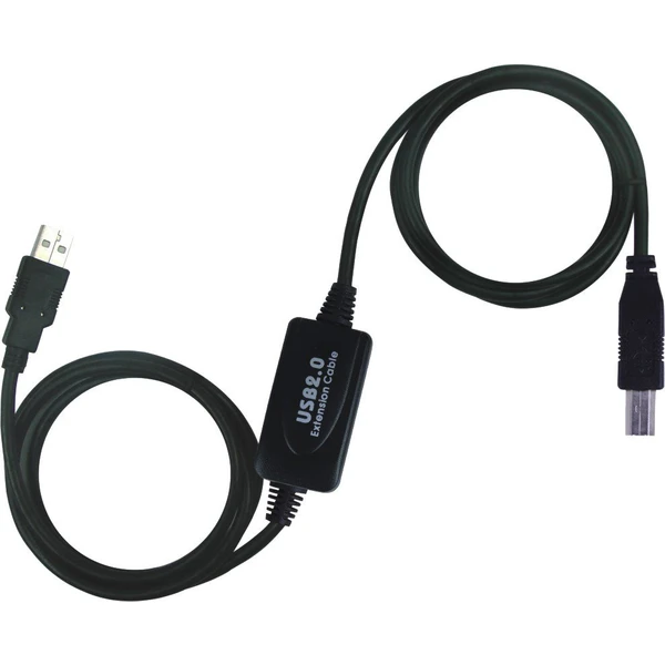PremiumCord USB-A/USB-B predlžovací kábel 15m čierny - Káble a redukcie - Hlavný obrázok