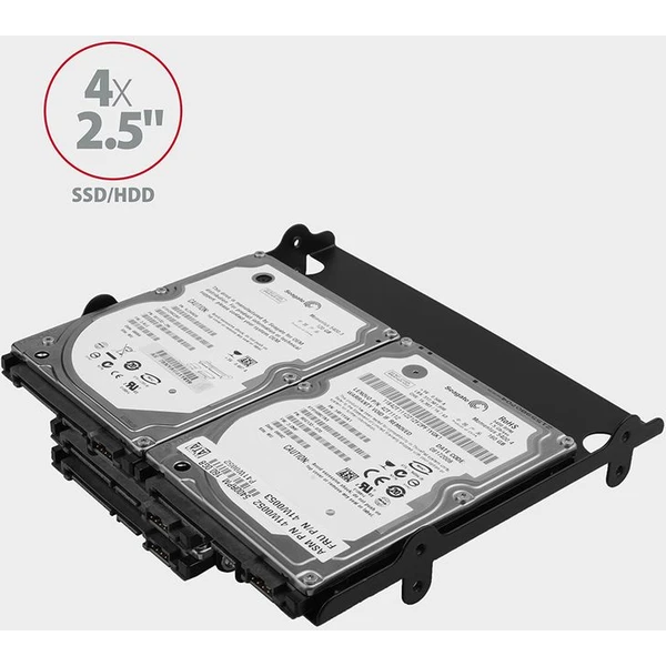 AXAGON RHD435 kovový rámček pre 4x 2.5" alebo 2x 2.5" HDD/SSD a 1x 3.5" HDD do 5.25" pozície - Rámiky na disky - Obrázok EG7HF00101