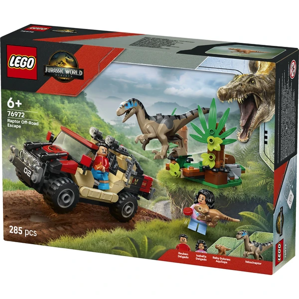 LEGO Jurassic World 76972 Únik pred raptorom v terénnom aute - LEGO - Obrázok EH5G000K01