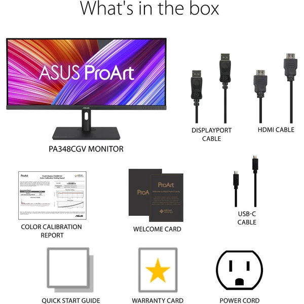 Asus ProArt Display PA348CGV monitor 34" - Monitory - Obrázok EHW6000601