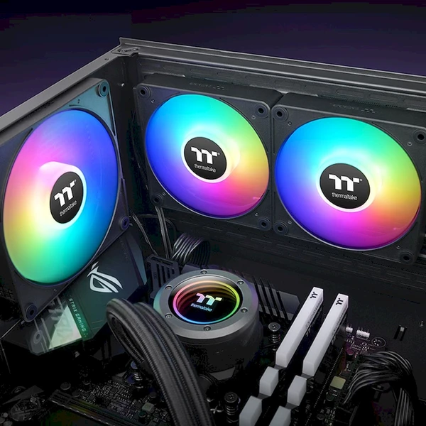 Thermaltake CT120 EX ARGB 3-Pack čierna - Ventilátory pre PC - Obrázok EI0M000K01
