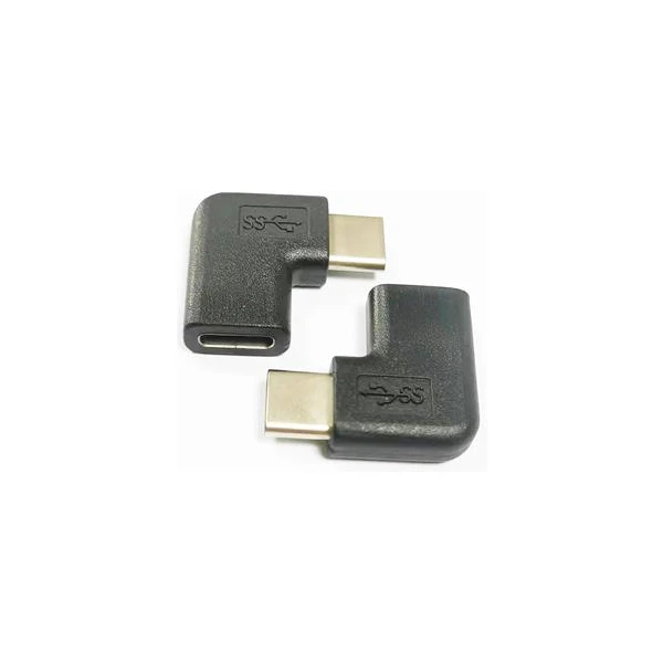 PremiumCord USB-C/USB-C redukcia so zahnutým konektorom čierna - Káble a redukcie - Hlavný obrázok