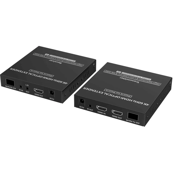 PremiumCord Optický HDMI extender 4K @ 60Hz 4:4:4 až na 40km - Ostatné - Obrázok EKNF000K01