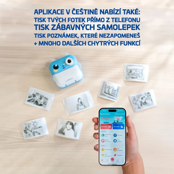 LAMAX InstaKid2 AI Plus detský fotoaparát modrý - Fotoaparáty - Obrázok EKSL000K01