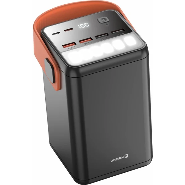 Swissten Power Line powerbanka 60 000 mAh 65W PD čierna - Powerbanky - Hlavný obrázok