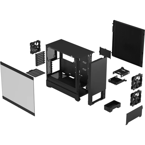 Fractal Design Pop Silent čierna - Počítačové skrine - Obrázok ELDVF00101