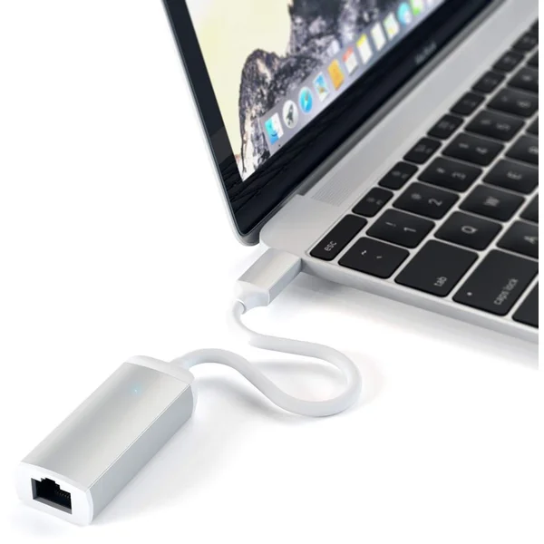 Satechi USB-C/RJ45 redukcia strieborná - Káble a redukcie - Obrázok ELIE100401