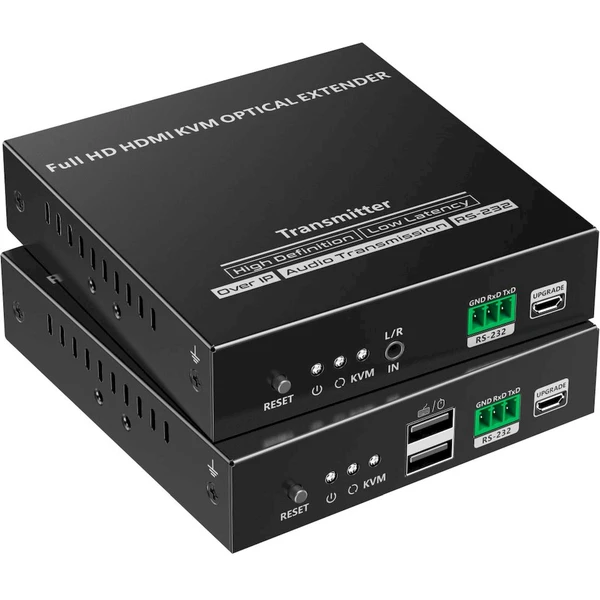 PremiumCord Optický HDMI KVM extender FULL HD 1080p až na 40km - Ostatné - Obrázok ELNF000K01