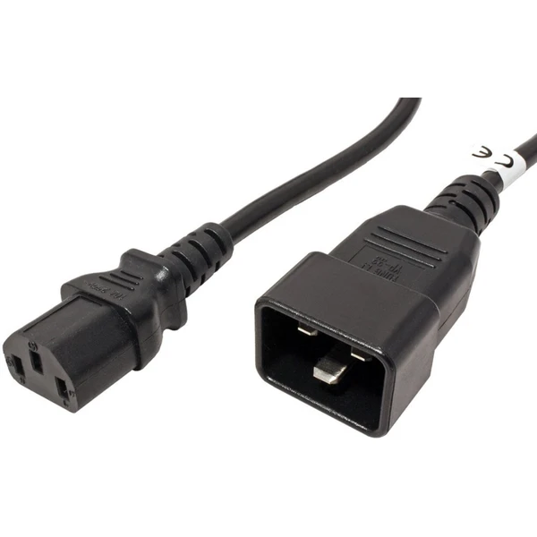PremiumCord IEC C13/IEC C20 predlžovací kábel 230V 2m čierny - Káble a redukcie - Hlavný obrázok