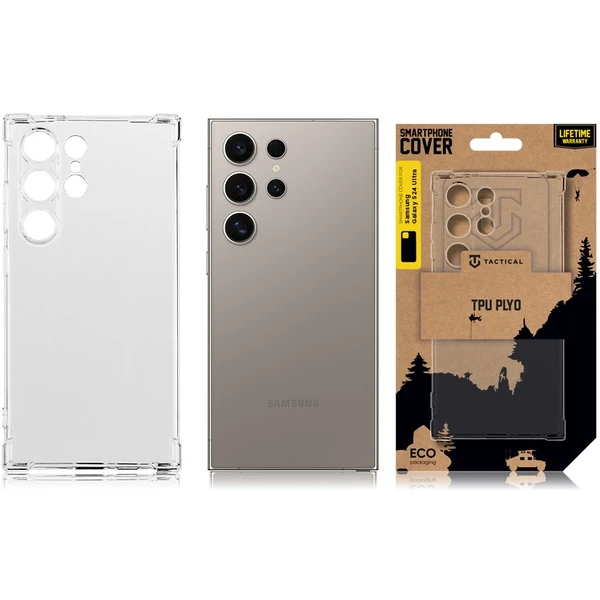 Tactical TPU Plyo Kryt pre Samsung Galaxy S24 Ultra číry - Puzdra - Obrázok EN92000N01