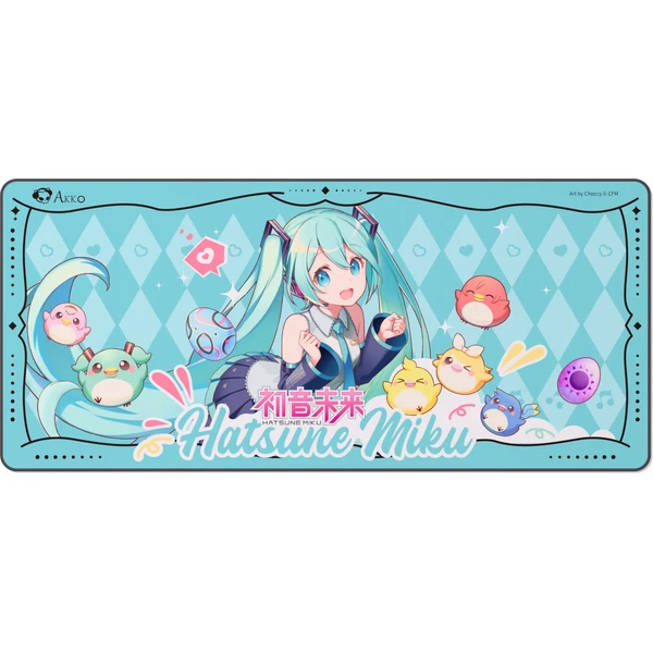 Akko x Hatsune Miku podložka pod myš a klávesnicu - Podložky - Hlavný obrázok