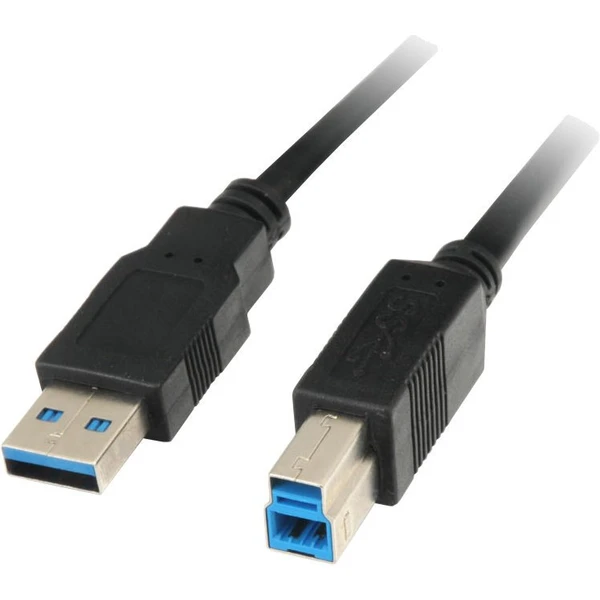 Prémiový kábel PremiumCord USB-A/USB-B dĺžka 5 m, čierny - Káble a redukcie - Hlavný obrázok