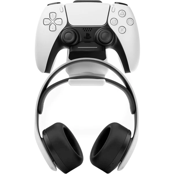 FIXED závesný nabíjací dok pre ovládač DualSense (PS5) čierno-biely - Nabíjačky - Hlavný obrázok