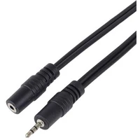 PremiumCord 2,5mm/2,5mm predlžovací kábel 3m čierny - Káble a redukcie