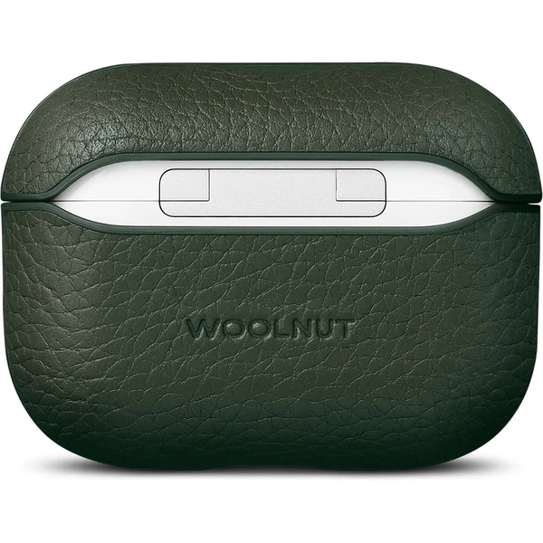 Woolnut Leather kožené puzdro pre AirPods Pro 3. generácia tmavozelené - Puzdra - Obrázok EQJI000K01