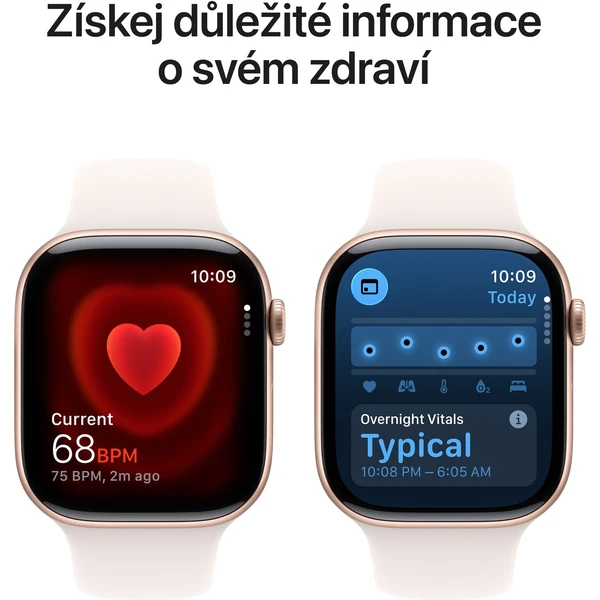 Apple Watch Series 11 (46mm) Ružovo zlatý hliník so svetlo rumeným športovým remienkom M/L - Inteligentné hodinky - Obrázok EQNH000K01