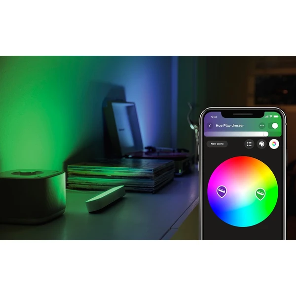 Philips Hue Play White and Color Ambiance stolná lampa rozširujúca sada biela - Svietidlá - Obrázok ER03000301