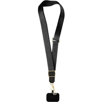 Guess Crossbody Popruh Nylon 4G Charm čierny - Popruhy a crossbody