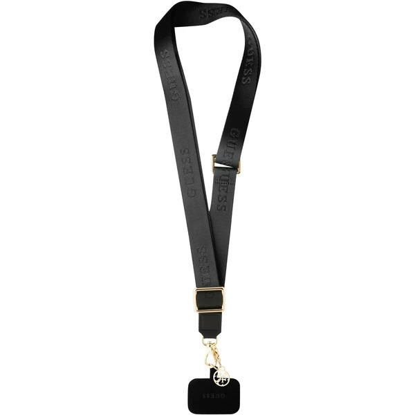 Guess Crossbody Popruh Nylon 4G Charm čierny - Popruhy a crossbody - Hlavný obrázok