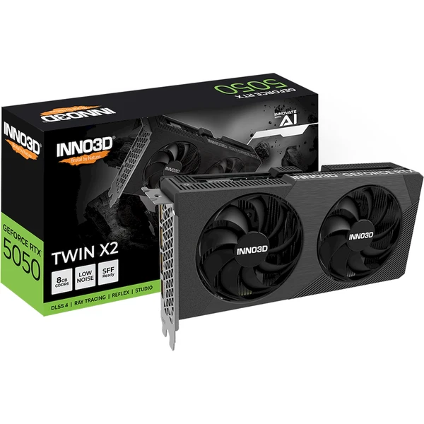 INNO3D NVIDIA GeForce RTX 5050 TWIN X2 8GB GDDR7 - Grafické karty - Obrázok ERWH000K01