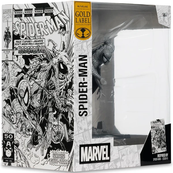 Figúrka McFarlane Toys Marvel Collection 1/10 - Spiderman #6 (Line Art) (Gold Label) 10 cm - Figúrky - Obrázok ES3G000K01
