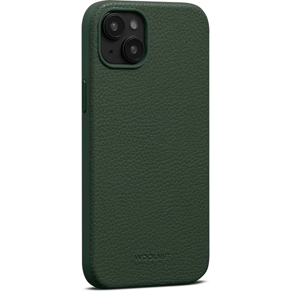 Woolnut MagSafe kožený kryt pre iPhone 15 Plus tmavo zelený - Puzdra - Obrázok EU00000L01
