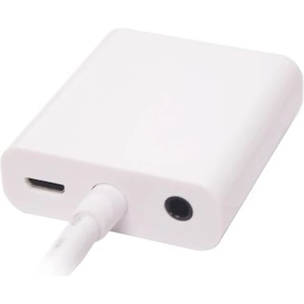 PremiumCord HDMI/VGA + 3,5mm redukcia biela - Káble a redukcie - Obrázok EWSF000K01