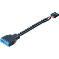 Akasa redukcia USB 2.0 9pin (F) na USB 3.0 19pin (M), 10 cm - Káble a redukcie