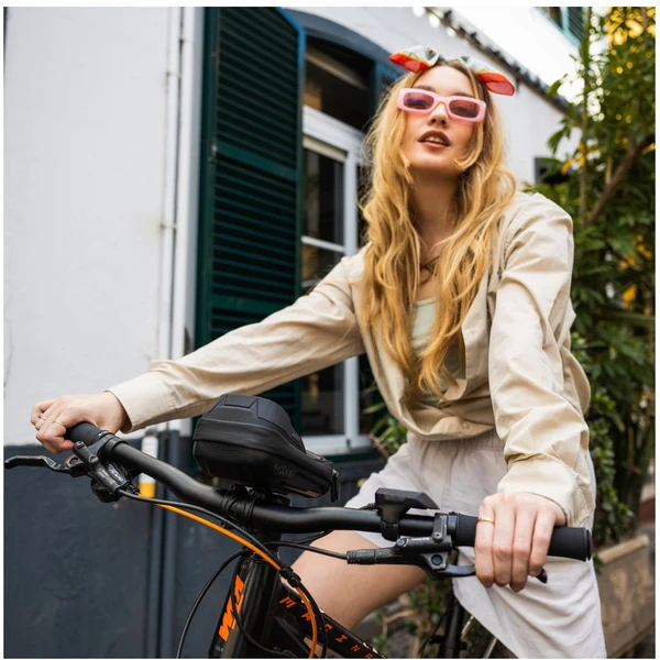 FIXED Bikee Bag 2 odnímateľné puzdro na bicykel čierne - Puzdra - Obrázok EXM5000J01
