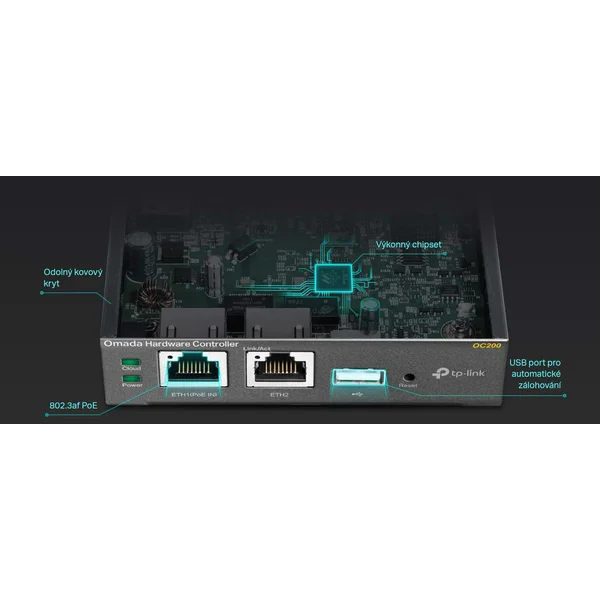 TP-Link Omada OC200 Hardwarový kontrolér - Sieťové kontroléry - Obrázok EYPC300401