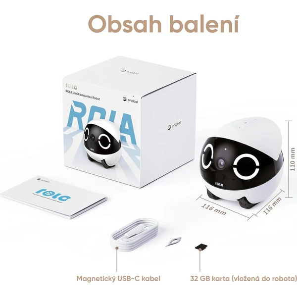 Enabot ROLA Mini biela - IP kamery - Obrázok EZ8L000K01