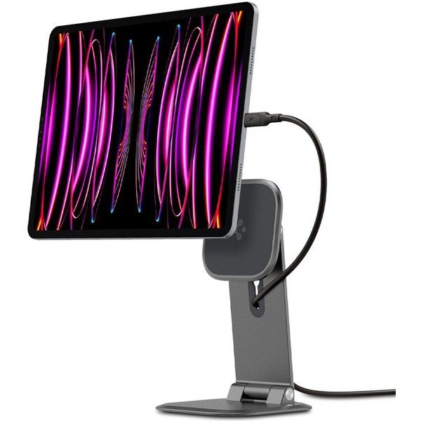 Spigen OneTap Easel MagSafe hliníkový stojan pre tablet vesmírne šedý