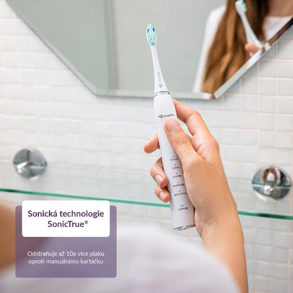 TrueLife SonicBrush Clean30 sonická zubná kefka biela - Zubné kefky - Obrázok F0H0000P01